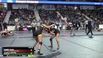 135 lbs Cons. Round 2 - Danica Dautel, Goodland vs Gabby Rusk, Fort Scott Wrestling Club
