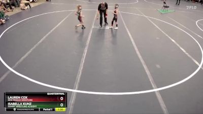 Quarterfinal - Isabella Kunz, Summit Wrestling Academy vs Lauren Cox, New Prague Wrestling