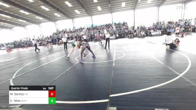 190 lbs Quarterfinal - Michael Santos, Rio Rancho vs Elijah Tehe, Montclair