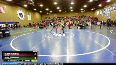 138 lbs Cons. Round 2 - Aden Zeballos, Evergreen vs Ruben Fuentes, Lompoc