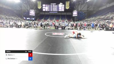 182 lbs Rnd Of 64 - Brice Henry, Missouri vs Logan McClellan, Ohio