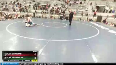 62 lbs Quarterfinal - Taylor Graveman, SD vs Skylar Hattendorf, NH