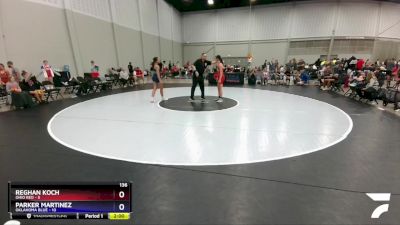 136 lbs Round 3 (10 Team) - Reghan Koch, Ohio Red vs Parker Martinez, Oklahoma Blue