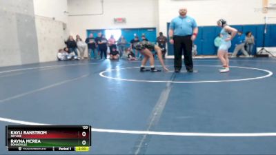 120 lbs Champ. Round 2 - Rayna McRea, Bonneville vs Kayli Ranstrom, Skyline