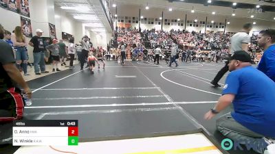 46 lbs Rr Rnd 3 - Oakley Anno, HURRICANE WRESTLING ACADEMY vs Norah Winkle, R.A.W.