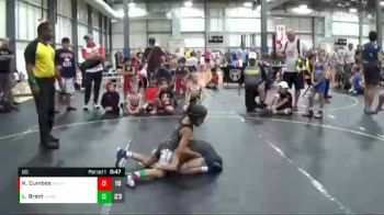 60 lbs Quarterfinals (8 Team) - Keegan Cumbee, American Gladiators vs Liam Brent, Untouchables Purple