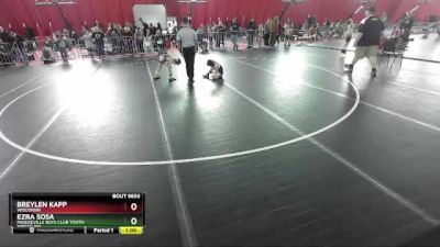 56-60 lbs Round 2 - Ezra Sosa, Pardeeville Boys Club Youth Wrestling vs Breylen Kapp, Wisconsin