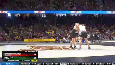 184 lbs 7th Place - Mason Reinhardt, Wisconsin vs Max Lyon, Purdue