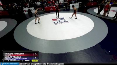 120 lbs Cons. Round 2 - Nicholas Francisco, California vs Nicolas Trujillo, Community Youth Center - Concord Campus Wrestling