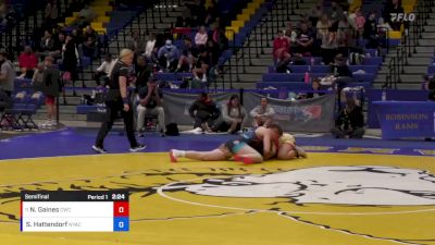 62 lbs Semifinal - Niya Gaines, Cardinal Wrestling Club vs Skylar Hattendorf, New York Athletic Club