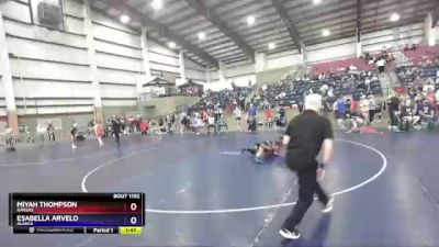 95 lbs Quarterfinal - Miyah Thompson, Kansas vs Esabella Arvelo, Alaska