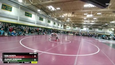 70 lbs Cons. Round 2 - Gunnar Robinson, Camel Kids Wrestling vs Ivan Acosta, DAKOTA RATTLERS WRESTLING CLUB