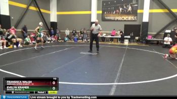 112 lbs Round 2 (6 Team) - Fransisca Walsh, Nebraska Vipers Scarlet vs Evelyn Kramer, Braided Brutes