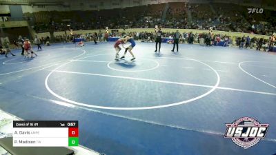 126 lbs Consi Of 16 #1 - Aiden Davis, Amped Wrestling Club vs Parker Madison, Tuttle Wrestling