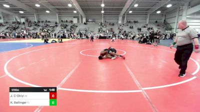 126 lbs Round Of 64 - Jeremiah Chinyere-Okiyi II, VA vs Kaiden Ballinger, FL