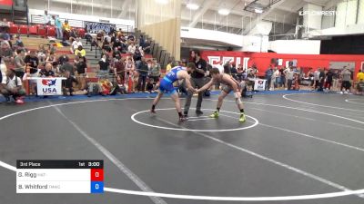 65 kg 3rd Place - Garrett Rigg, Mat-Town USA vs Ben Whitford, TMWC