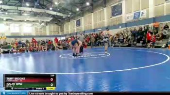 220 lbs Round 2 (4 Team) - Tony Brooks, Crown Point vs Isaiah Wine, Delta