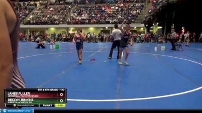 130 lbs Quarterfinal - James Fuller, Centennial Youth Wrestling vs Declyn Junkins, Immortal Athletics WC