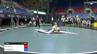 126 lbs Cons 16 #1 - Scout Santos, Oregon vs Tyler Weidman, Illinois