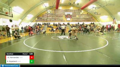 120 lbs Semifinal - Gerardo Hernandez, Tonasket vs Aksel Espeland, Darrington