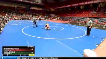 106 lbs D1 - Semi-finals (fri 7:30pm.) - Nick Jenkins, Kaukauna vs Thomas Mattsen, Muskego