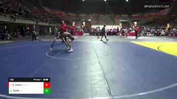 120 lbs Cons. Round 2 - Zane Avery, Temecula Valley High School Wrestling vs Luis Solis, California