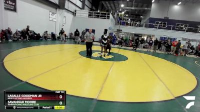 161 lbs Cons. Round 2 - Savannah Moore, Warmupgang Wrestling Club vs Lasalle Goodman Jr, Heavy Hitting Hammers