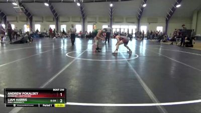 165 lbs Cons. Round 3 - Liam Harris, Ohio University vs Andrew Pokalsky, Edinboro-Unattached