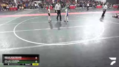 60 lbs Champ. Round 2 - Dylan Louison, MGM Silver Spartans vs Briar Bontreger, Lancaster Wrestling Club