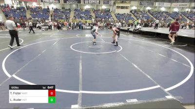 120 lbs 3rd Place - Tate Fister, North Fork vs Logan Ruder, Victory Wrestling Club