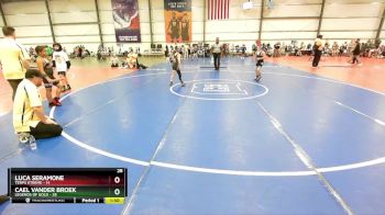 80 lbs Rd# 5- 3:45pm Friday Final Pool - Cael Vander Broek, Legends Of Gold vs Luca Seramone, Terps Xtreme