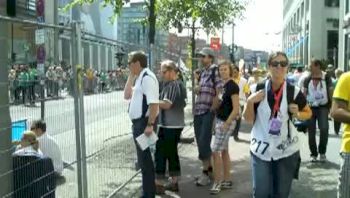 Water stations on the IAAF World Championship marathon course