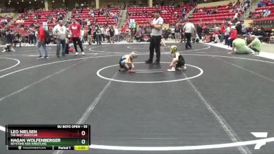 55 lbs Semifinal - Hagan Wolfenberger, Keystone Kids Wrestling vs Leo Nielsen, The Best Wrestler