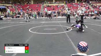 58 lbs Cons. Round 4 - Tae Berry, Ark City Takedown Wrestling Cl vs Bruin Bjostad, CYWC