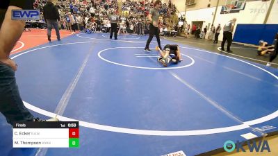 49 lbs Final - Conor Ecker, R.A.W. vs Michele Thompson, Wyandotte Youth Wrestling