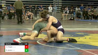 120 lbs Semifinal - Carter Nogle, Mount St Joes vs Dan Jones, Delbarton