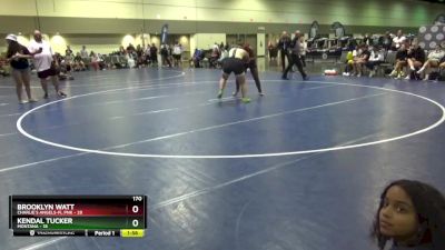 170 lbs Round 1 (6 Team) - Kendal Tucker, Montana vs Brooklyn Watt, Charlie`s Angels-FL Pnk