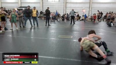 85 lbs Round 4 (6 Team) - Noah Gothberg, Mi Pitbulls vs Casey Dunham, BadBass