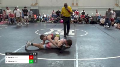 96 lbs Semifinal - Gunner Perkins, Ohio Gold 14K vs Damian Manna, Rebellion