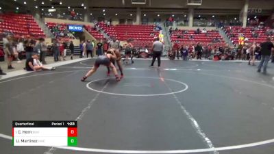 205 lbs Quarterfinal - Cooper Hern, Bald Eagle Wrestling vs Uvaldo Martinez, Hugoton Wrestling Club