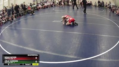 90 lbs Quarterfinals (8 Team) - Noah Boyer, Nebraska Red vs Cruz Gannon, Iowa USA Red