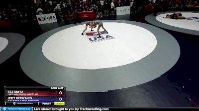 106 lbs Cons. Round 2 - Tej Sidhu, Chico High School Wrestling vs Joey Gonzales, South High School Wrestling