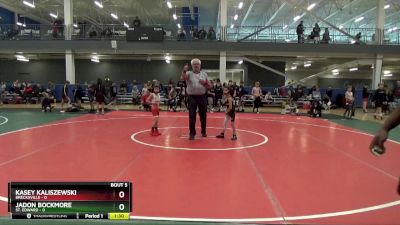 45 lbs Round 2 (6 Team) - Kasey Kaliszewski, Brecksville vs Jadon Bockmore, St. Edward