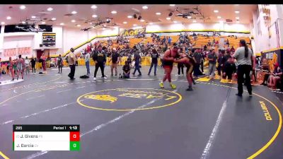 285 lbs Quarterfinal - John Givens, Palm Springs vs Jesus Garcia, Capistrano Valley