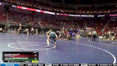 3A-138 lbs Champ. Round 2 - Holden Willett, Pleasant Valley vs Trevor Oberbroeckling, Southeast Polk