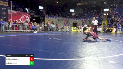 70 lbs Consy 4 - Colton Chambers, Jefferson Morgan vs Jaxson Rider, West Allegheny