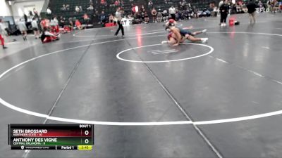 174 lbs Finals (2 Team) - Seth Brossard, Northern State vs Anthony Des Vigne, Central Oklahoma