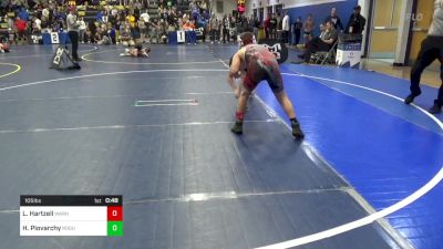 105 lbs Final - Logan Hartzell, Warhawks vs Hayden Piovarchy, Rogue