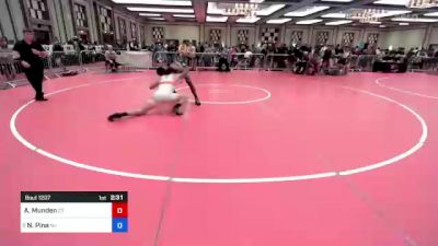 195 lbs Round Of 16 - Aethan Munden, Ct vs Nazareth Pina, Nj