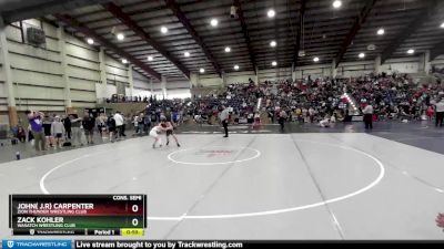 105 lbs Cons. Semi - John( J.r) Carpenter, Zion Thunder Wrestling Club vs Zack Kohler, Wasatch Wrestling Club